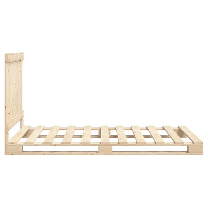 Bed Frame | Natural Wood | Solid Pine Wood | Single | Durable | Bed Frame
