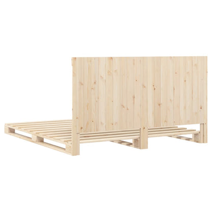 Bed Frame | Natural Wood | Solid Pine | Double | Durable | Rectangular