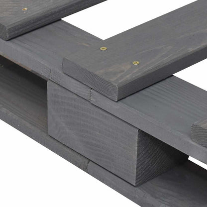 Bed Frame | Grey | Solid pinewood | Double | Durable | Bed Frame