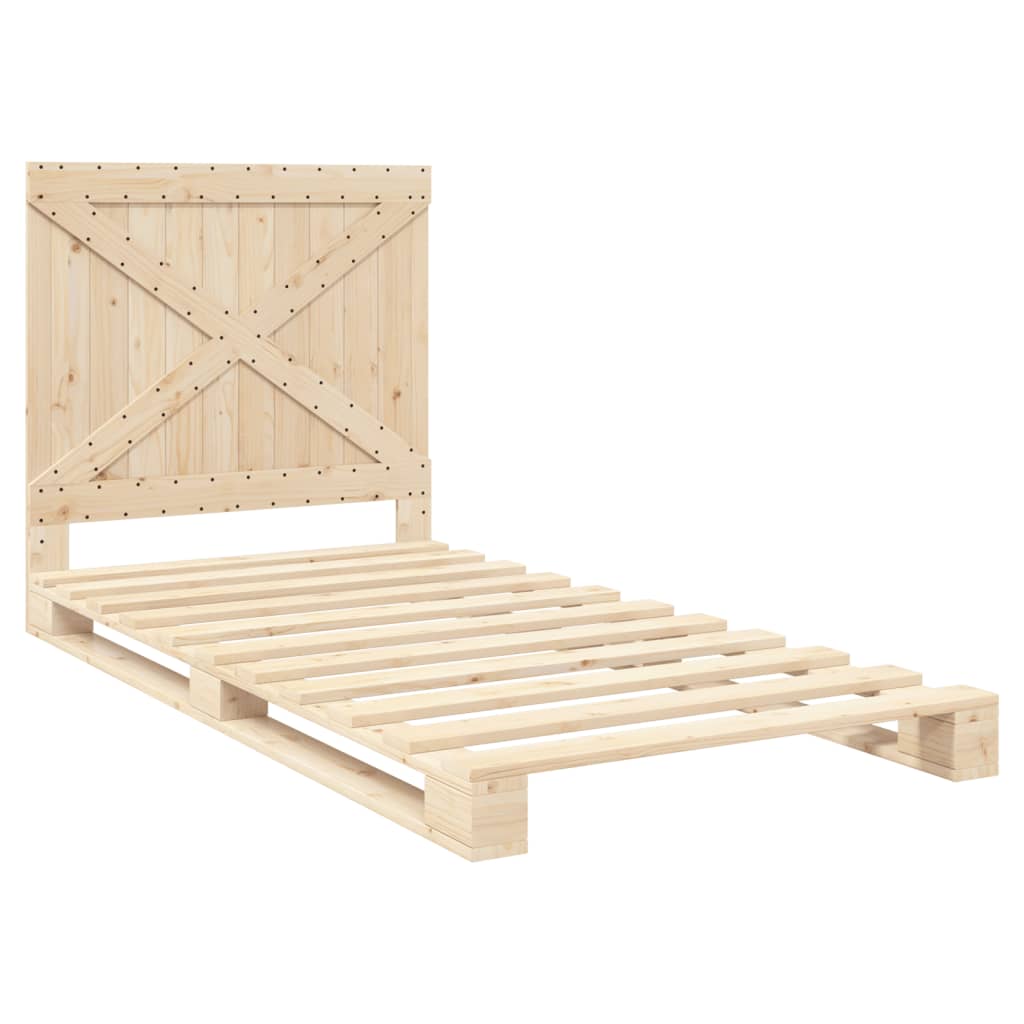 Bed Frame | Natural Pine | Solid pine wood | Single | Durable | Bed Frame