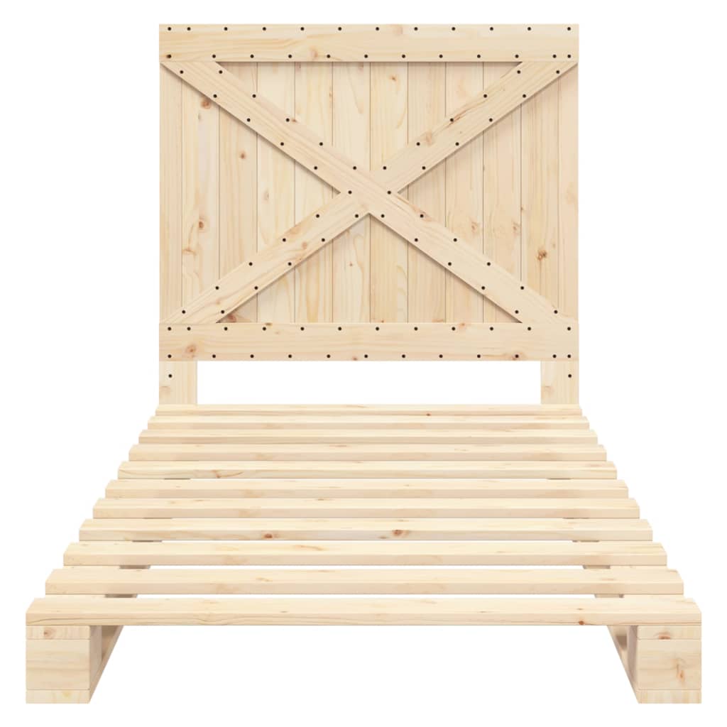 Bed Frame | Natural Pine | Solid pine wood | Single | Durable | Bed Frame