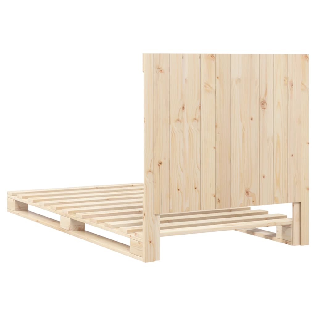 Bed Frame | Natural Pine | Solid pine wood | Single | Durable | Bed Frame