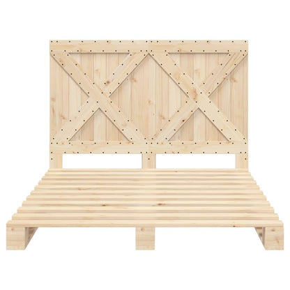 Bed Frame | Natural Pine | Solid Pine Wood | Double | Durable | Bed Frame