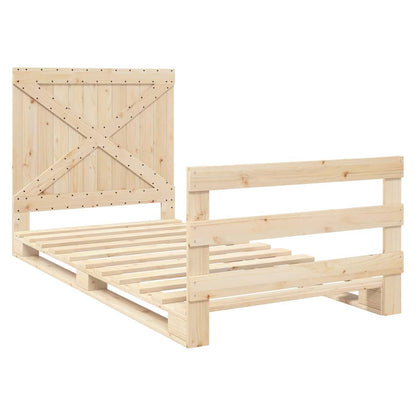 Bed Frame | natural pine | Solid pinewood | Single | Bed Frame