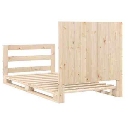 Bed Frame | natural pine | Solid pinewood | Single | Bed Frame
