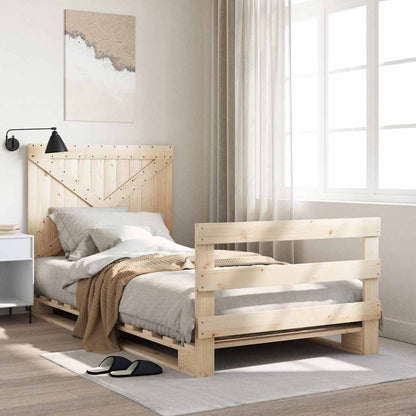 Bed Frame | natural pine | Solid pinewood | Single | Bed Frame
