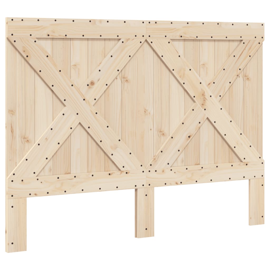 Bed Frame | Grey | Solid pine wood | Double | Sturdy | Bed Frame