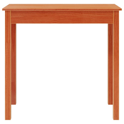 Console Table Wax Brown 80x40x75 cm Solid Wood Pine