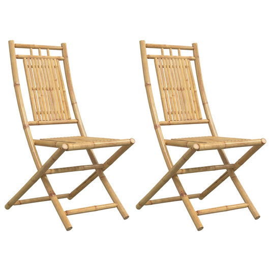 Folding Chairs 2 pcs 46x66x99 cm Bamboo