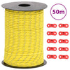 Tent Guy Rope with Reflective Strips and Spanners 50 m 3 mm