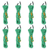 Tent Guy Ropes with Spanners Reflective 8 pcs 4 m 4 mm