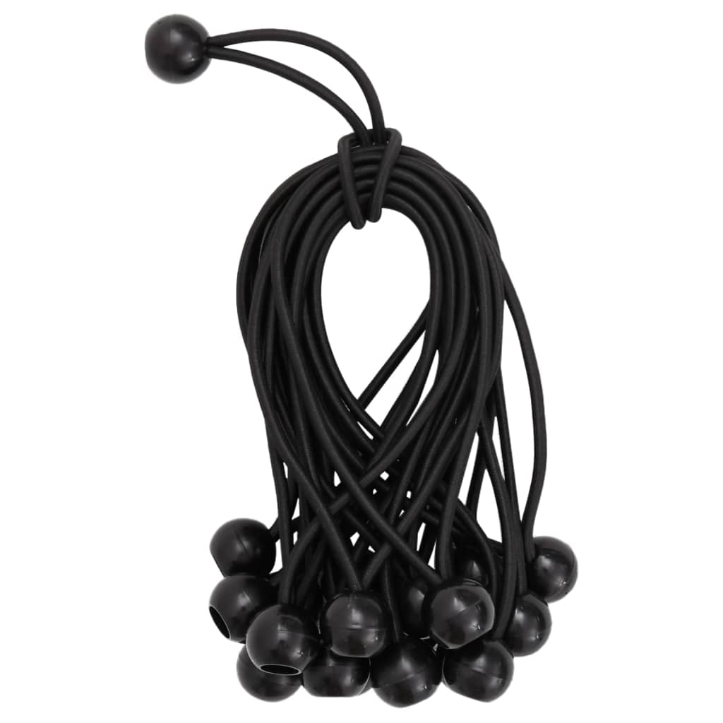 Bungee Cords with Balls 50 pcs 21 x 0,5 cm