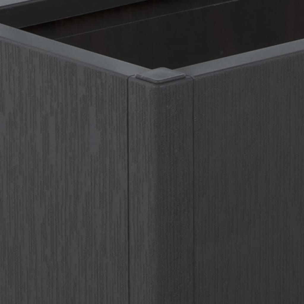 Garden Planter with Trellis Dark Gray 31.5"x14.2"x55.1" PP