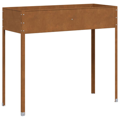 Garden Planter 100.5x40.5x90 cm Weathering Steel