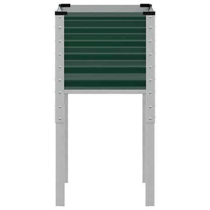 Garden Planter Green 45x45x88 cm Steel