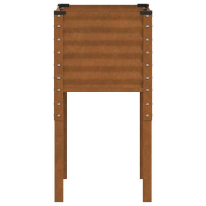 Garden Planter 45x45x88 cm Weathering Steel
