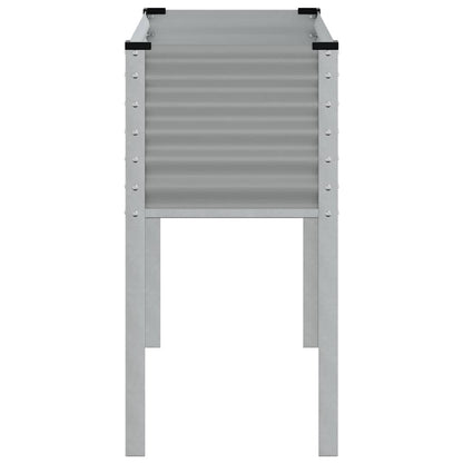 Garden Planter Grey 100x45x90 cm Steel