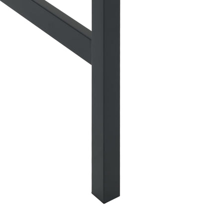 Bar Table Black 50x50x110 cm Powder-coated Steel