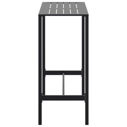 Bar Table Black 100x50x110 cm Powder-coated Steel