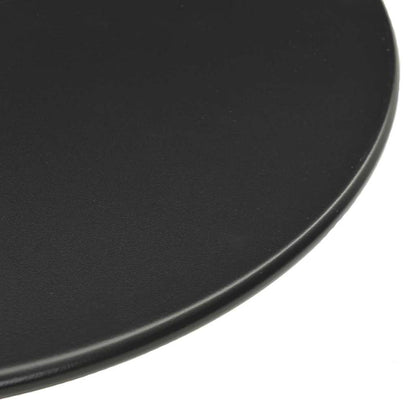 Patio Table Round Black Ø23.6"x41.3" Steel