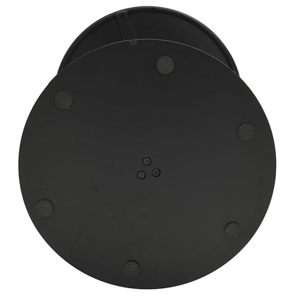 Patio Table Round Black Ø23.6"x41.3" Steel