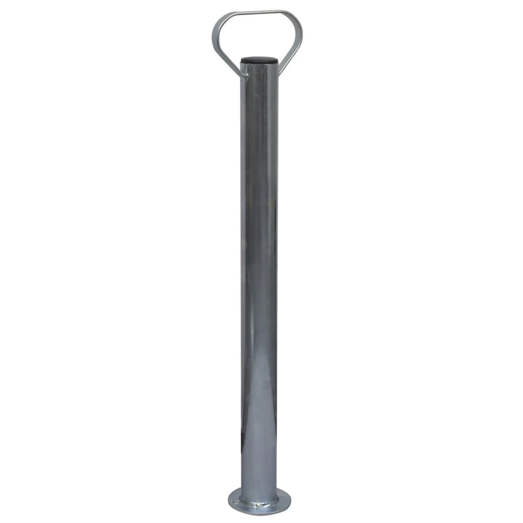 Trailer Jack Wheel 60 mm with 2 Support Tubes and 3 Split Clamps