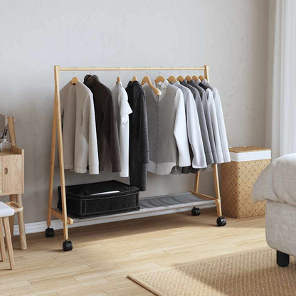 Clothes Rack | Bamboo | Varnished Finish | 106 x 34 x 106.5 cm | Foldable