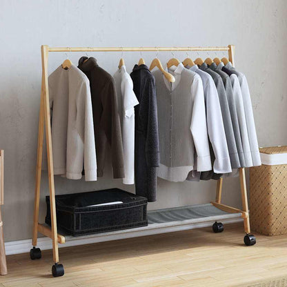 Clothes Rack | Bamboo | Varnished Finish | 106 x 34 x 106.5 cm | Foldable