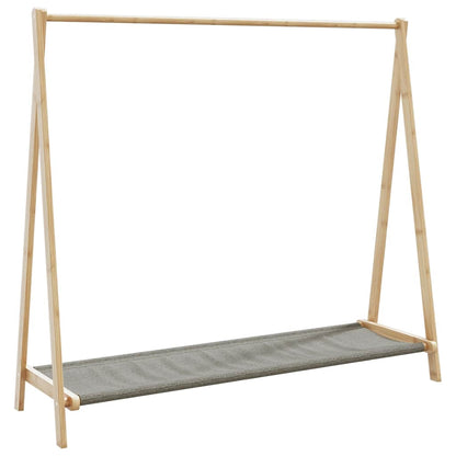 Clothes Rack with Shelves 41.7"x13.4"x40.2" Bamboo