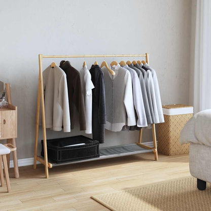 Clothes Rack with Shelves 41.7"x13.4"x40.2" Bamboo