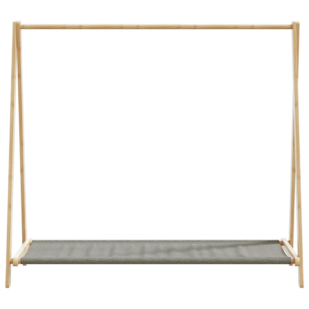 Clothes Rack with Shelves 41.7"x13.4"x40.2" Bamboo