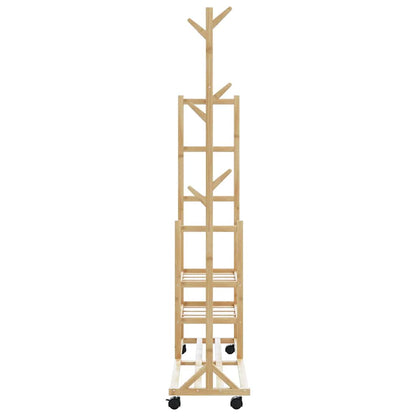 Clothes Rack | Natural Bamboo | Bamboo | 100x38x175.5 cm |  Rollable