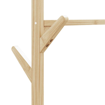 Clothes Rack | Natural Bamboo | Bamboo | 100x38x175.5 cm |  Rollable