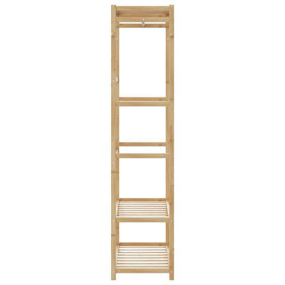 Clothes Rack with Shelves 31.5"x15.7"x68.9" Bamboo