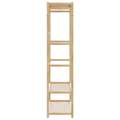 Clothes Rack with Shelves 110x40x175 cm Bamboo
