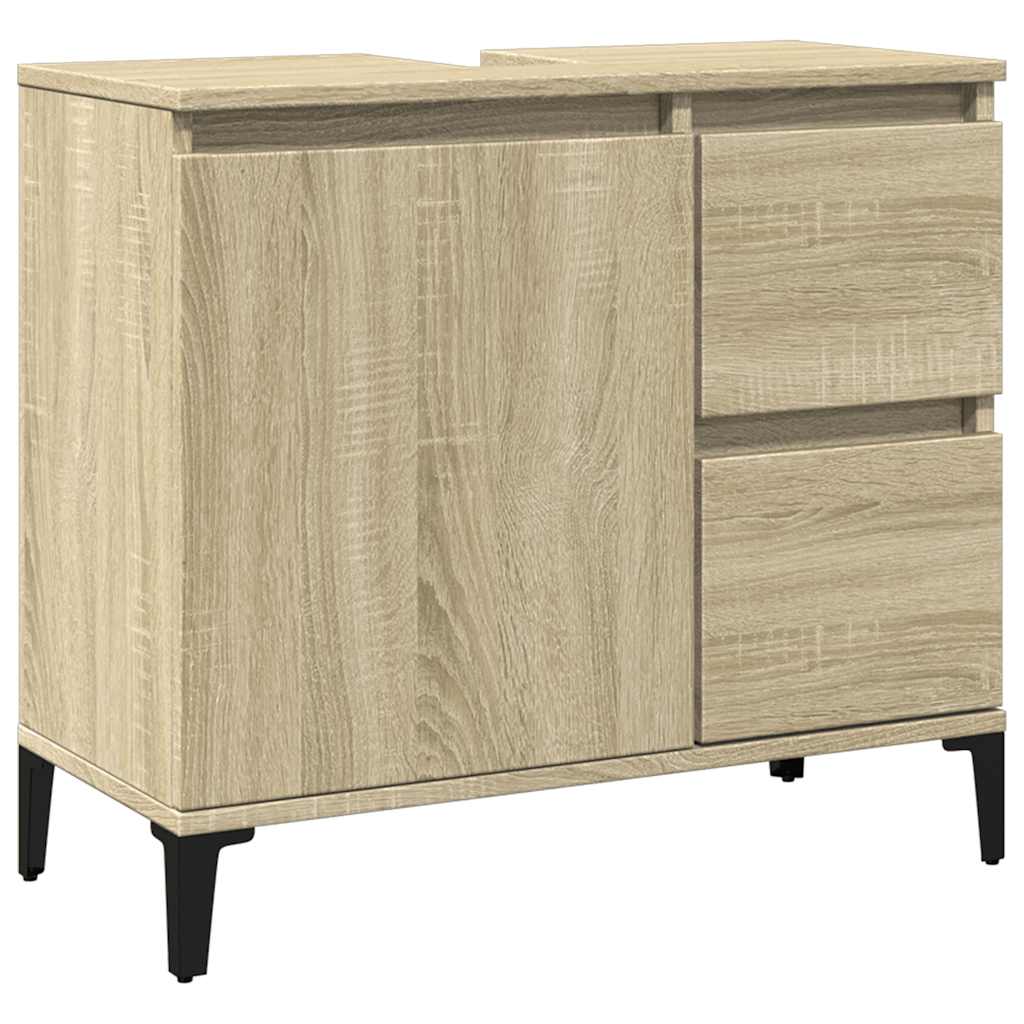 Bathroom Cabinet | Sonoma oak | Engineered wood, metal | Medium