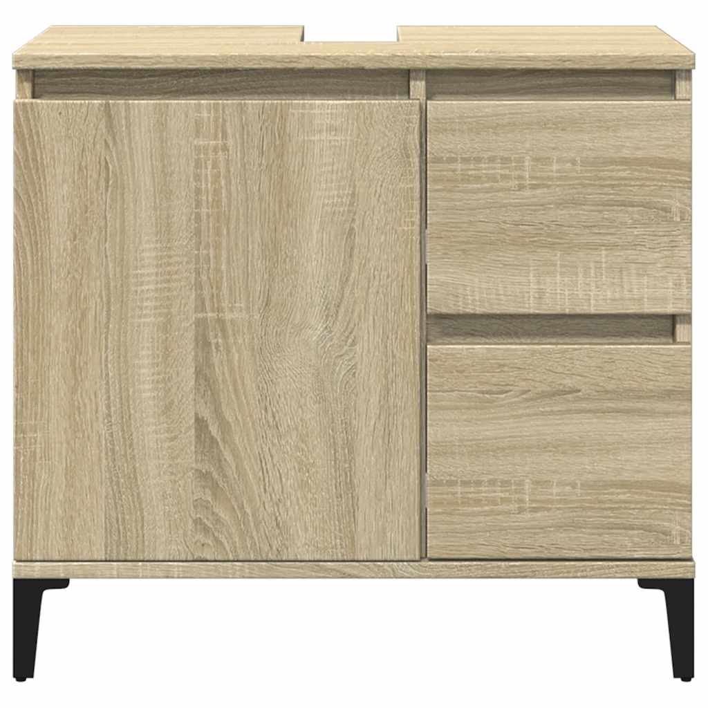 Bathroom Cabinet | Sonoma oak | Engineered wood, metal | Medium