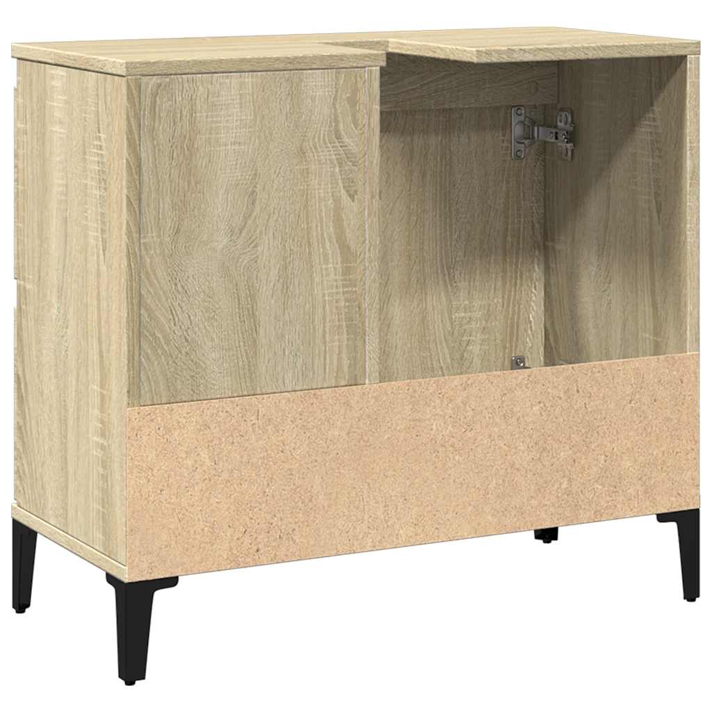 Bathroom Cabinet | Sonoma oak | Engineered wood, metal | Medium