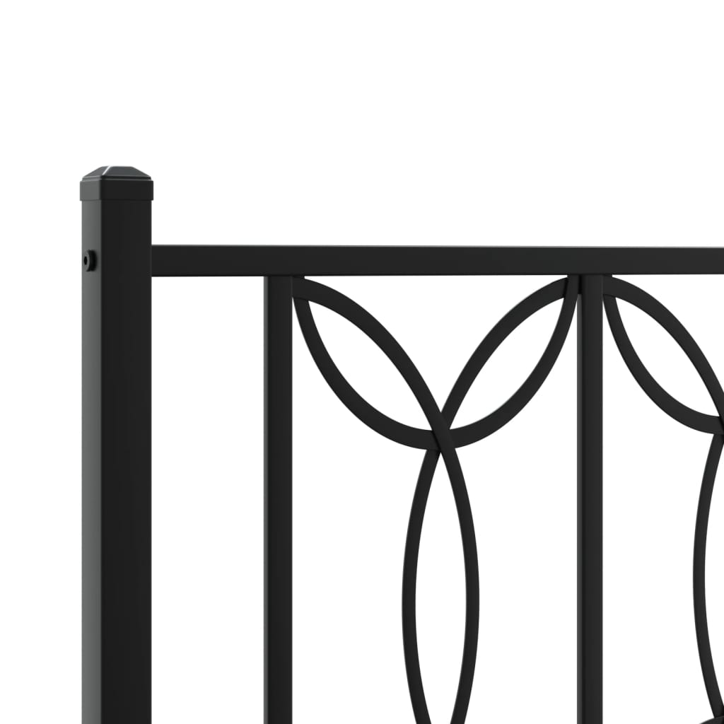 Bed Frame | Black | Steel | Single | Bed Frame | Rectangular | Modern