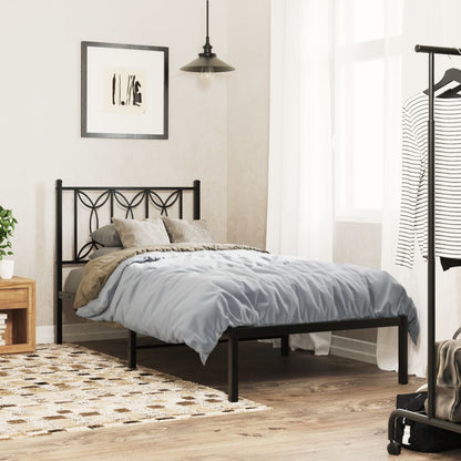 Bed Frame | Black | Steel | Single | Bed Frame | Rectangular | Modern