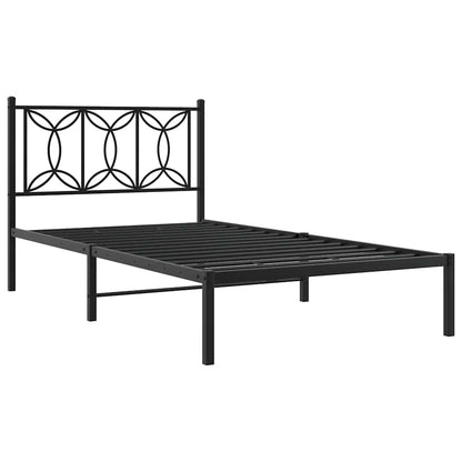 Bed Frame | Black | Steel | Single | Rectangular | Modern | Durable