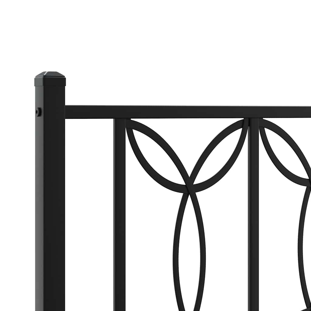 Bed Frame | Black | Steel | Single | Rectangular | Modern | Durable