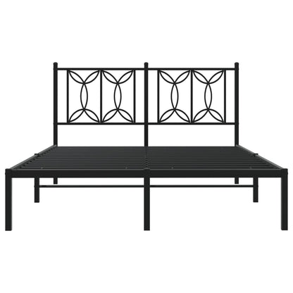 Bed Frame | Black | Steel | Double | Bed Frame | Rectangular | Modern