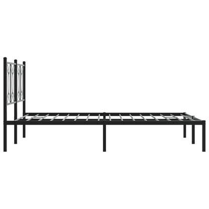 Bed Frame | Black | Steel | Double | Bed Frame | Rectangular | Modern