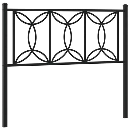 Metal Replace Headboard Black 107 cm