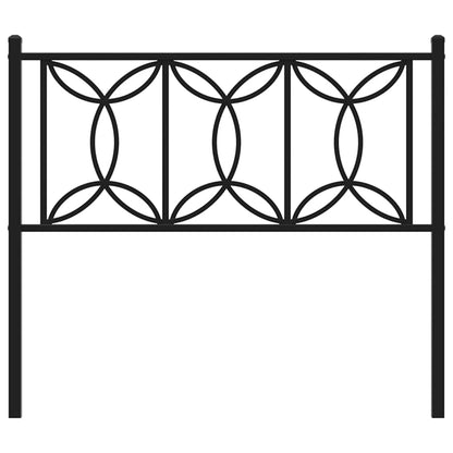 Metal Replace Headboard Black 107 cm