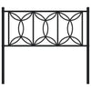 Metal Headboard Black 107 cm