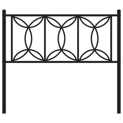 Metal Headboard Black 107 cm