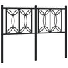 Metal Headboard Black 120 cm