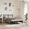 Metal Headboard Black 120 cm